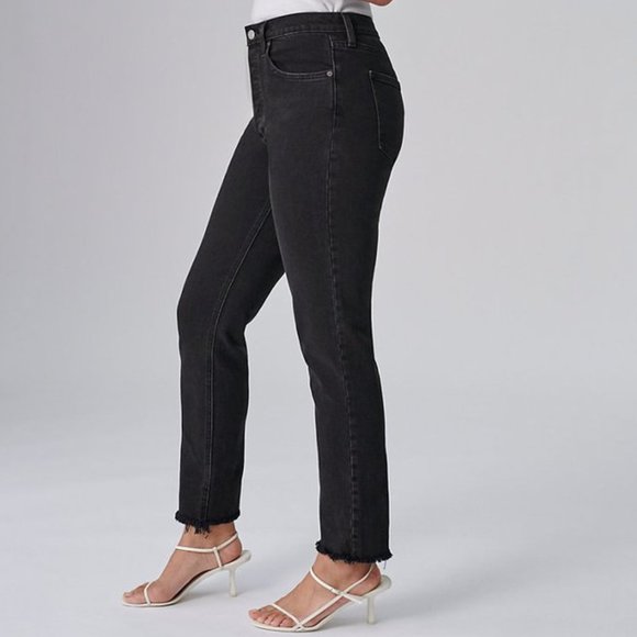 Denim Forum - The Yoko High Rise Slim (Black) - Picture 1 of 16